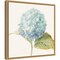 Floursack Florals V Blue Hydrangea Crop by Danhui Nai 16-in. W x 16-in. H. Canvas Wall Art Print Framed in Natural